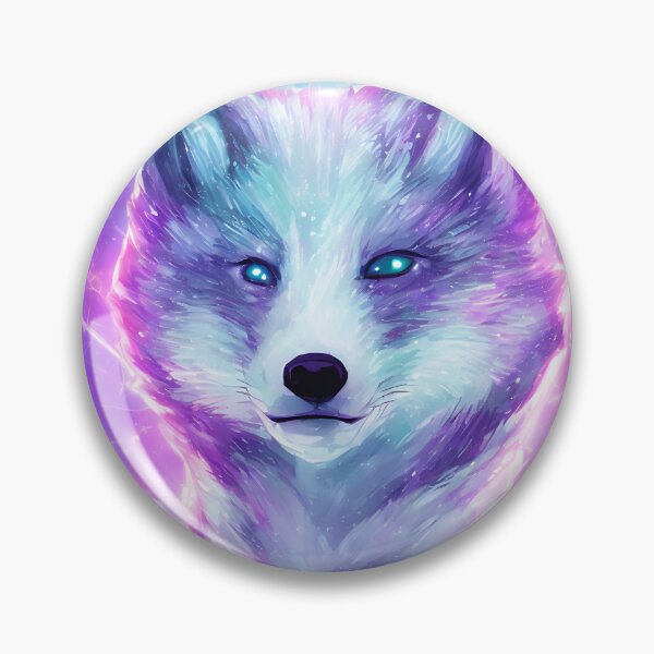 Item preview, Cyberspace Arctic fox, detailed digital designed and sold by DrawItOnce.