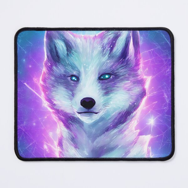 Item preview, Cyberspace Arctic fox, detailed digital designed and sold by DrawItOnce.