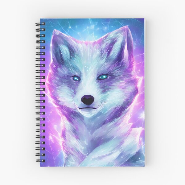 Item preview, Cyberspace Arctic fox, detailed digital designed and sold by DrawItOnce.