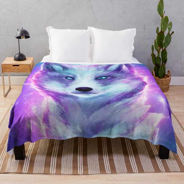 Item preview, Cyberspace Arctic fox, detailed digital designed and sold by DrawItOnce.