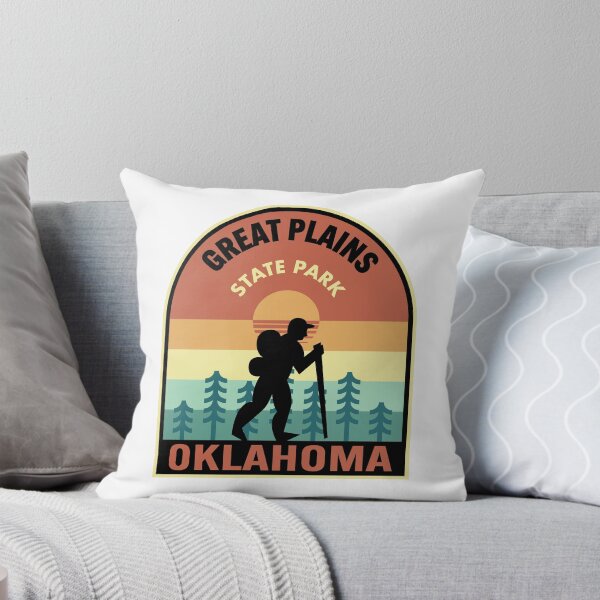 Artikelvorschau, Great Plains State Park Oklahoma Retro Hiking entworfen und verkauft von HalpinDesign.