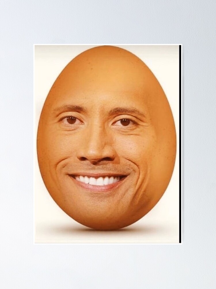 dwayne the egg johnson  Sticker for Sale by bellagiibson