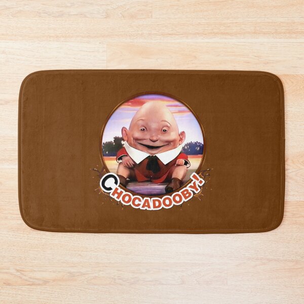 Item preview, Chocadooby! The Kinder Egg Humpty Dumpty Man  (in splat circle) - creepy cult classic 1980s Surprise Ad designed and sold by RetroTeeStudio.