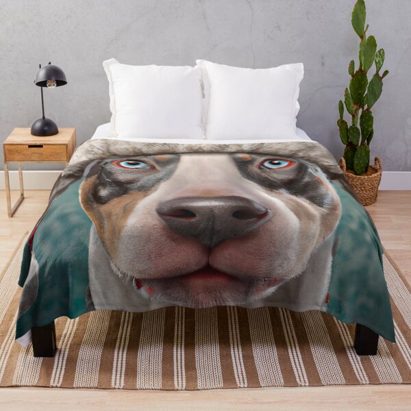 Item preview, Christmas Catahoula Leopard Dog Wearing A Santa Hat designed and sold by ZenEverAI.