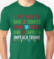Funny Impeach Trump Resist Fun for Christmas Unisex T-Shirt
