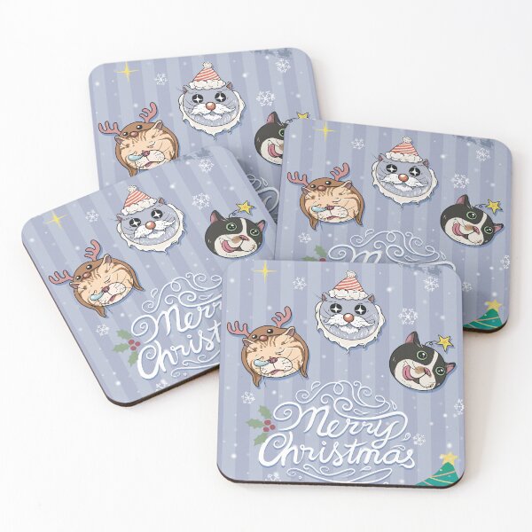 Item preview, Merry Christmas Cat designed and sold by Elison-Dad.