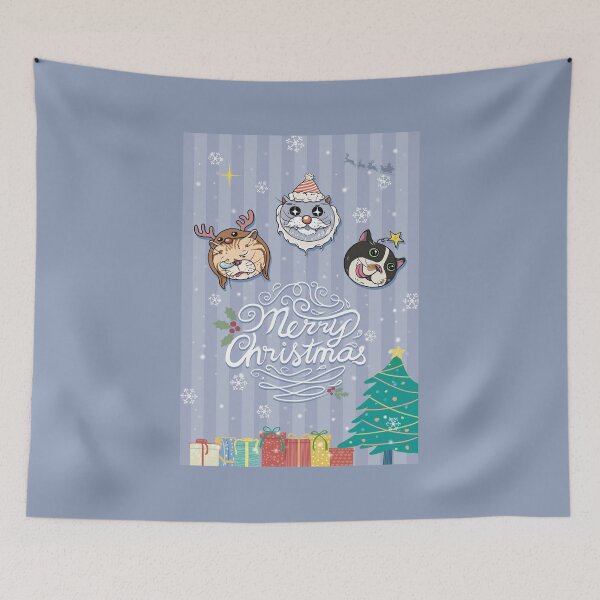 Item preview, Merry Christmas Cat designed and sold by Elison-Dad.