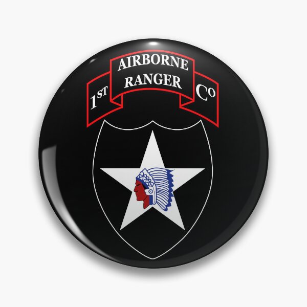 Artikelvorschau, 1. Ranger-Infanteriekompanie – 2. ID SSI X 300 entworfen und verkauft von Military Insignia Products.
