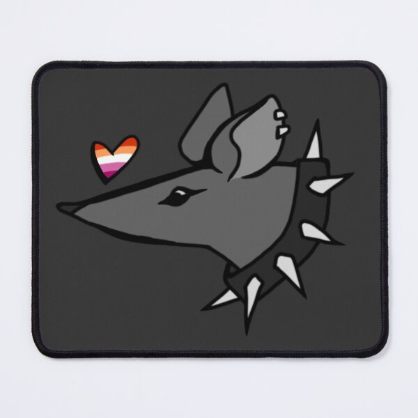 Item preview, Lesbian Flag Pride Rat and Heart designed and sold by Pride-Rat.