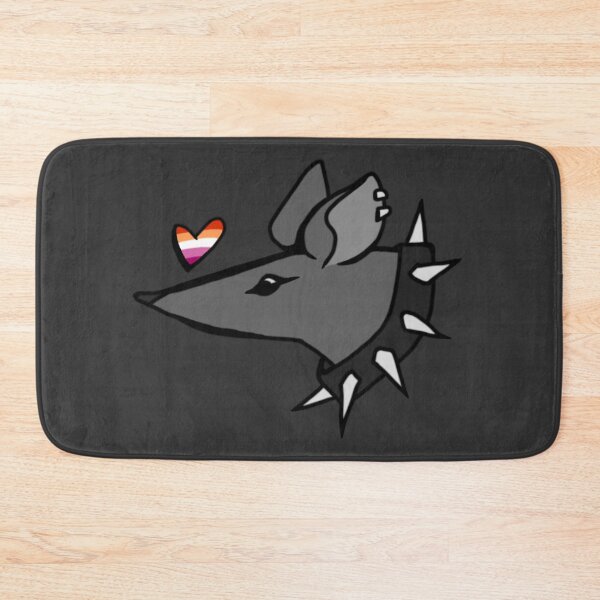 Item preview, Lesbian Flag Pride Rat and Heart designed and sold by Pride-Rat.