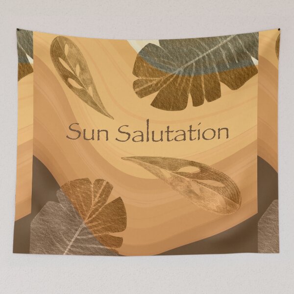 Item preview, Sun salutation yoga relaxing artwork  designed and sold by TipTopTapo.
