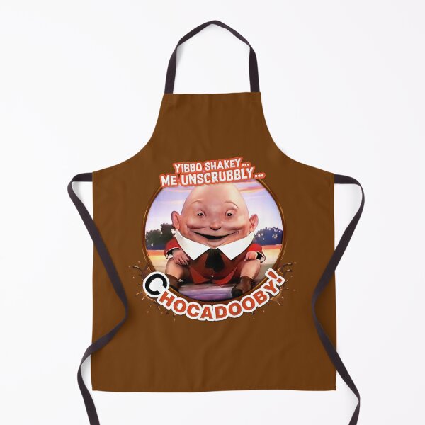 Item preview, Chocadooby! ME UNSCRUBBLY. The Kinder Egg Humpty Dumpty Man (in splat circle) - creepy cult classic 1980s Surprise Ad designed and sold by RetroTeeStudio.