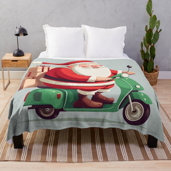 Item preview, Happy Santa Claus delivery gifts with Motorcycle designed and sold by jordygraph.
