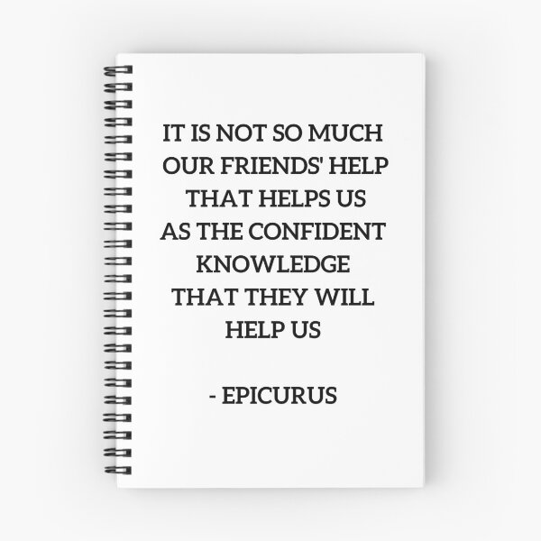 Item preview, EPICURUS FRIENDSHIP QUOTE designed and sold by Inspirationmotivation.