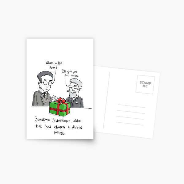 Schrodinger's gift Postcard