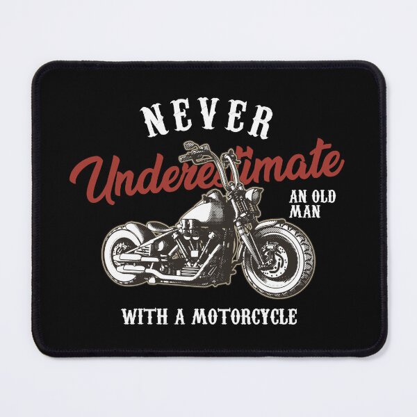 Item preview, Never underestimate an old man with a Chopper Motorcycle Biker designed and sold by AutoDesignWerks.