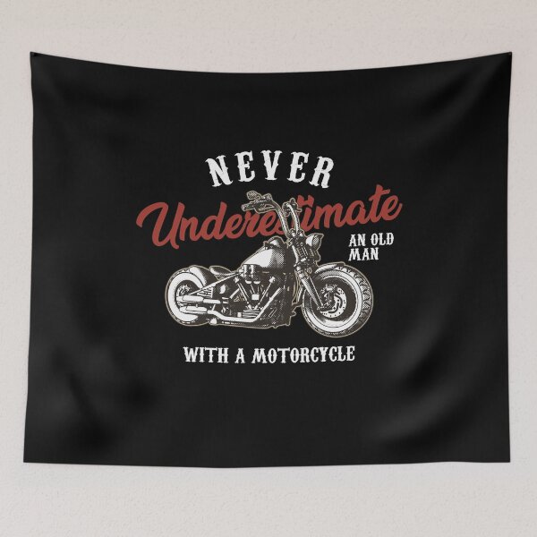 Item preview, Never underestimate an old man with a Chopper Motorcycle Biker designed and sold by AutoDesignWerks.