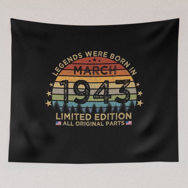 Item preview, Legends Were Born In March 1943 Limited Edition Patriotic designed and sold by cssdru.