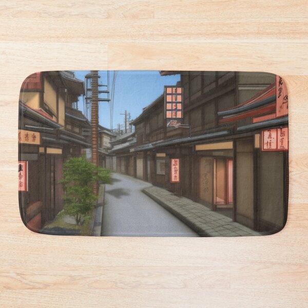 Item preview, Rural Japanese Street designed and sold by DesignerKin.