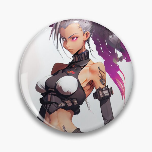 Item preview, Beautiful Cyber punk Goddess Warrior Girl manga cartoon character anime designed and sold by ladarkepoque.