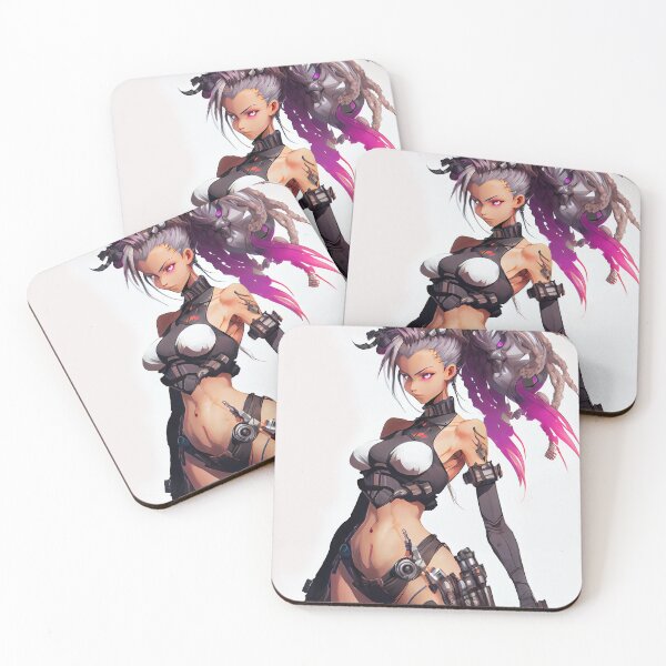 Item preview, Beautiful Cyber punk Goddess Warrior Girl manga cartoon character anime designed and sold by ladarkepoque.
