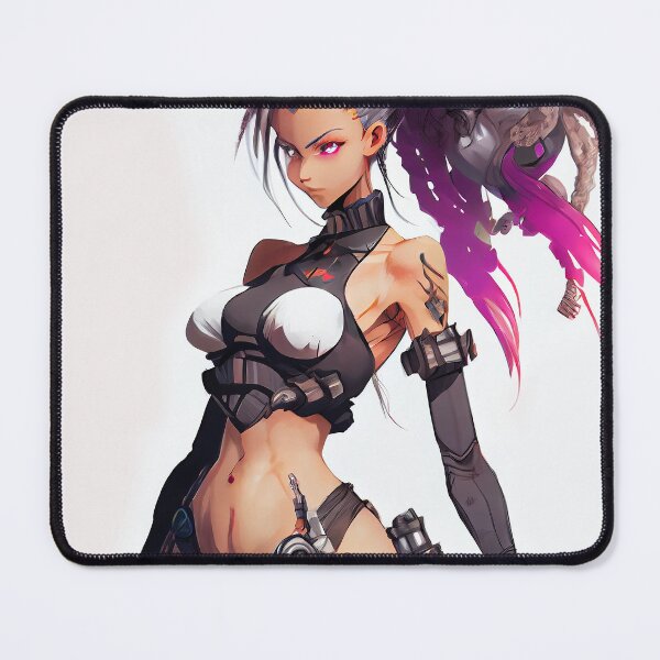 Item preview, Beautiful Cyber punk Goddess Warrior Girl manga cartoon character anime designed and sold by ladarkepoque.