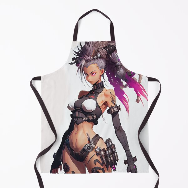 Item preview, Beautiful Cyber punk Goddess Warrior Girl manga cartoon character anime designed and sold by ladarkepoque.