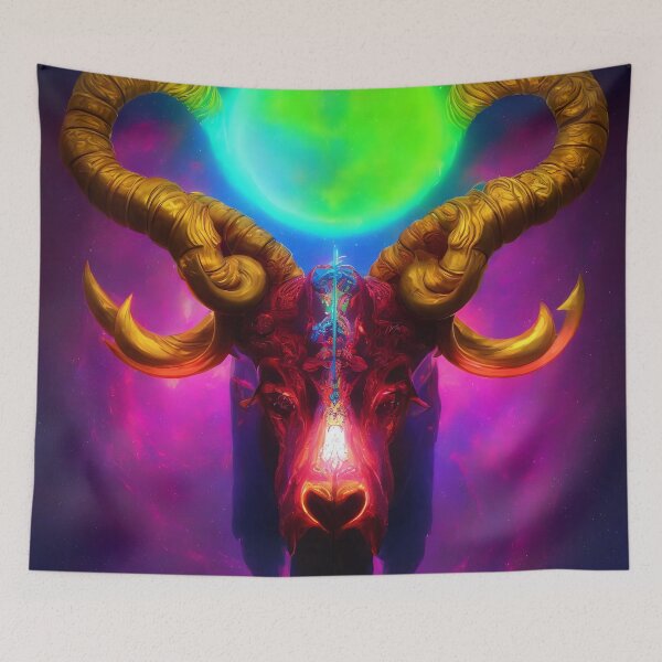 Item preview, Aries zodiac sign, illustrative art, artist interpretation, concept art designed and sold by LoveZodiac.