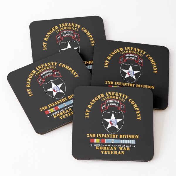 Item preview, Ejército - 1.ª Compañía de infantería de Rangers - 2.ª División con SVC de COREA X 300 designed and sold by Military Insignia Products.