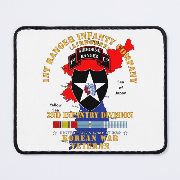 Item preview, Army - 1st Ranger Inf Company - 2nd ID w Map w KOREA SVC X 300 designed and sold by Military Insignia Products.