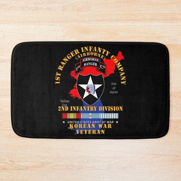 Item preview, Army - 1st Ranger Inf Company - 2nd ID w Map w KOREA SVC X 300 designed and sold by Military Insignia Products.