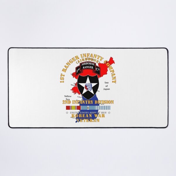 Item preview, Army - 1st Ranger Inf Company - 2nd ID w Map w KOREA SVC X 300 designed and sold by Military Insignia Products.