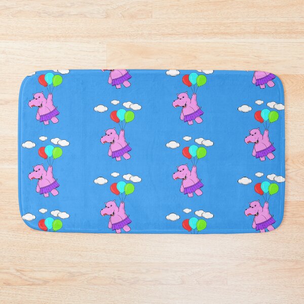 Item preview,  Pink Hippo Flying With Balloons  designed and sold by Almdrs.