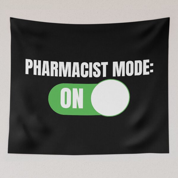 Item preview, Pharmacist Mode: ON (For Dark Background) designed and sold by thecatcouch.