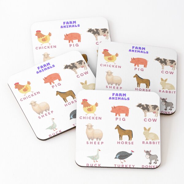 Item preview, Farm Animals stickers with Names  designed and sold by MichaelGrace.
