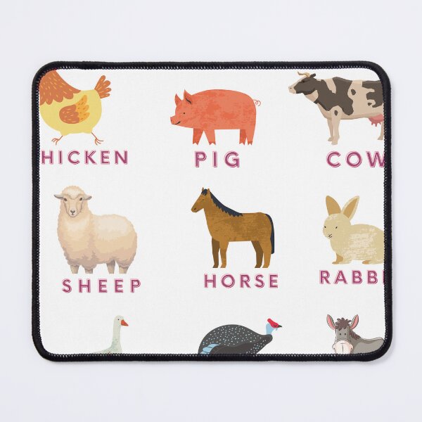 Item preview, Farm Animals stickers with Names  designed and sold by MichaelGrace.