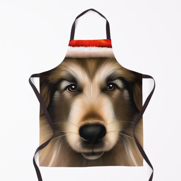 Item preview, Christmas Caucasian Shepherd Dog Wearing A Santa Hat designed and sold by ZenEverAI.