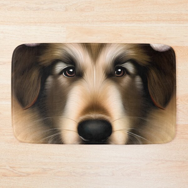 Item preview, Christmas Caucasian Shepherd Dog Wearing A Santa Hat designed and sold by ZenEverAI.