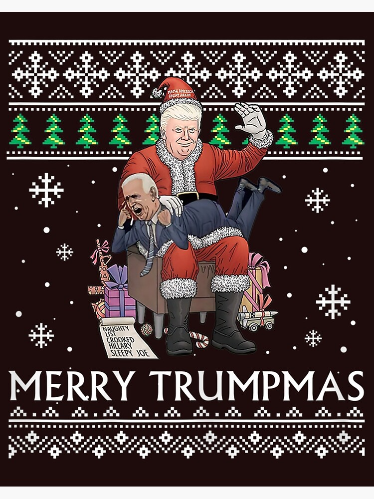 Donald Trump Christmas Sweatshirt, Merry Trumpmas