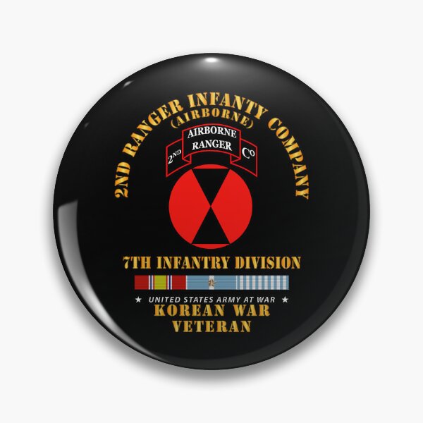 Item preview, Army - 2nd Ranger Inf Company - 7th ID w KOREA SVC X 300 designed and sold by Military Insignia Products.