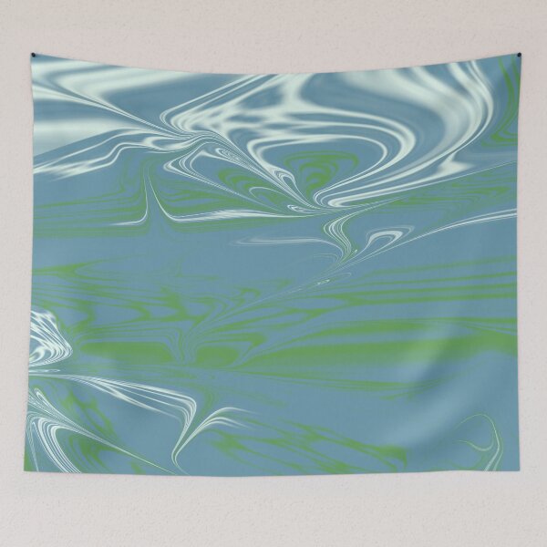 Item preview, Teal, White, Green Liquid Art. Liquid Marble. Abstract Design. designed and sold by Jason123za.