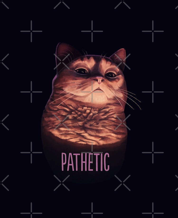 HQ Pathetic Cat Meme Cursed Face | iPad Case & Skin