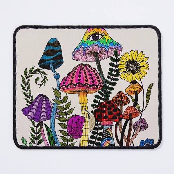 Item preview, Hongos Zentangle Coloridos Con Caracol designed and sold by StudioRosebud.