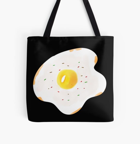 Egg white orange foodie Sunnyside up Fried Egg yolk food Tote Bag