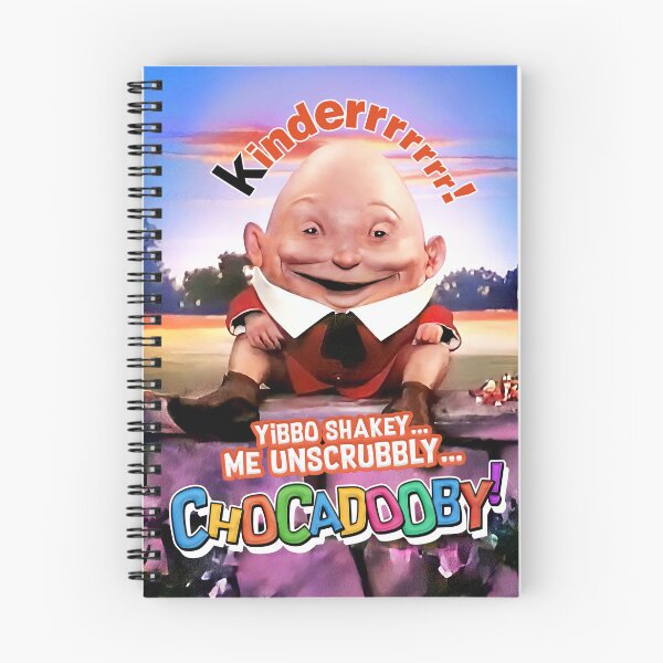 Item preview, Chocadooby The Kinder Egg Humpty Dumpty Man (WITH BACKGROUND) creepy cult classic 1980s Surprise Ad designed and sold by RetroTeeStudio.