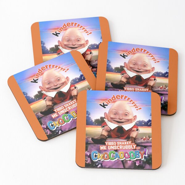 Item preview, Chocadooby The Kinder Egg Humpty Dumpty Man (WITH BACKGROUND) creepy cult classic 1980s Surprise Ad designed and sold by RetroTeeStudio.