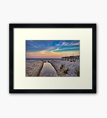 Surfside Beach Sunset Framed Print