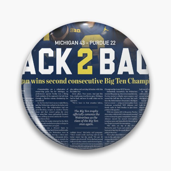 Item preview, 12/7 The Michigan Daily Front Cover Big Ten Champions designed and sold by michigan-daily.