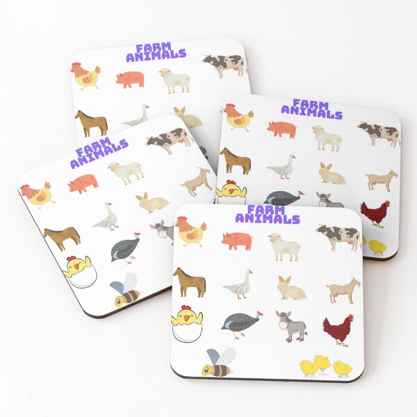 Item preview, farm animals sticker for kids learning  designed and sold by MichaelGrace.