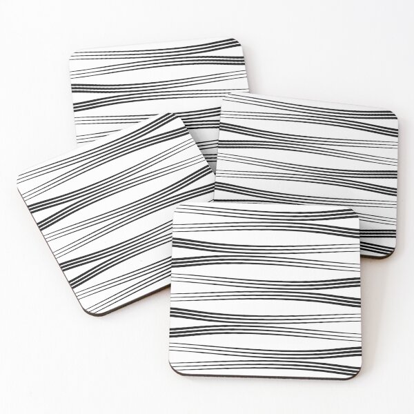 Item preview, Horizontal wavy lines - white designed and sold by BattaAnastasia.